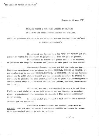 Convocation mars 1984