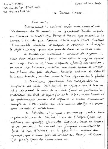 André HASSE -Histoire des chalets