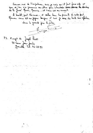Lettre du Père Mergen 1977 (suite)
