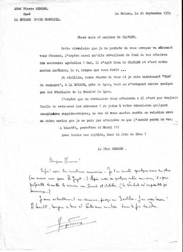 Convocation 20/09/1974