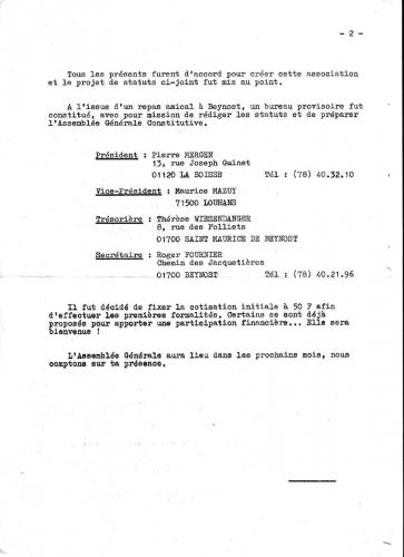 Réunion du 12 octobre 1974 suite